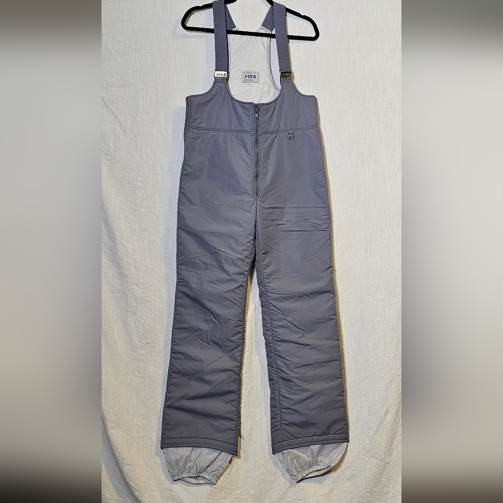 VTG Fera Skiwear Bib Insulated Snow Overalls Pants Sz 34 Weatherproof/ Snowboard